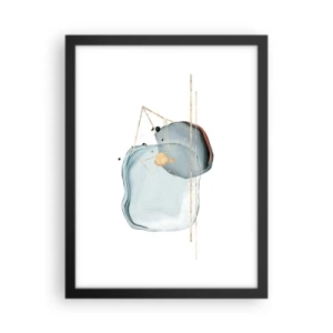 Plakat w czarnej ramie - Studium kropli - 30x40 cm