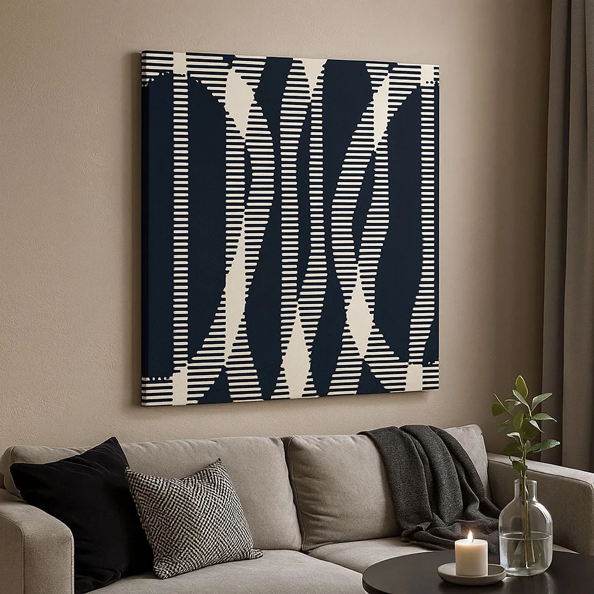 Obraz na płótnie - Próba przełamania ciemności - 30x30 cm