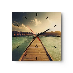 Zegar ścienny - Gorące zaproszenie - 40x40 cm