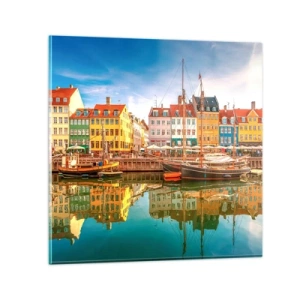 Obraz na szkle - Nad wodą gładką jak lustro - 30x30 cm