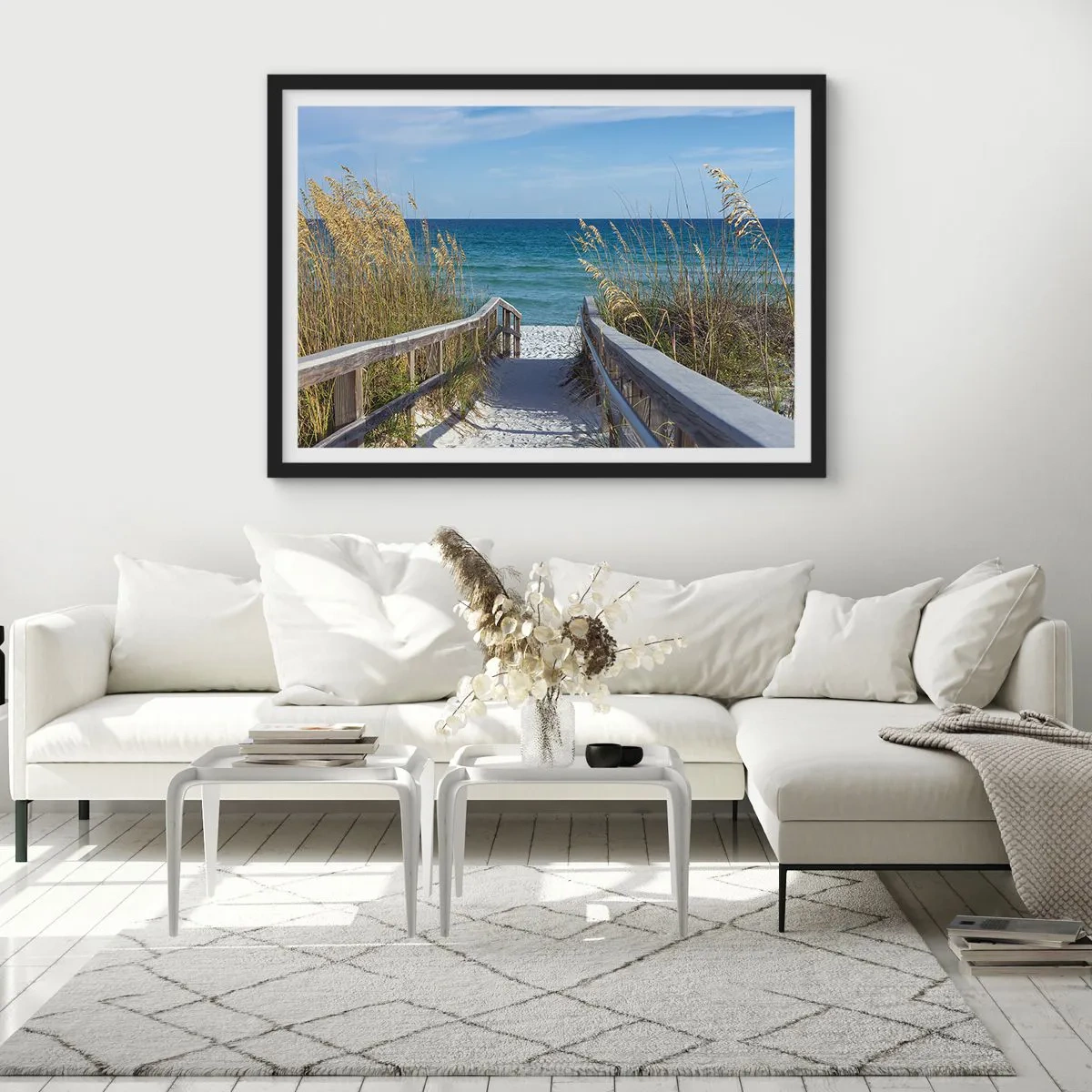 Plakat w czarnej ramie - W słońcu, na wietrze - 40x30 cm