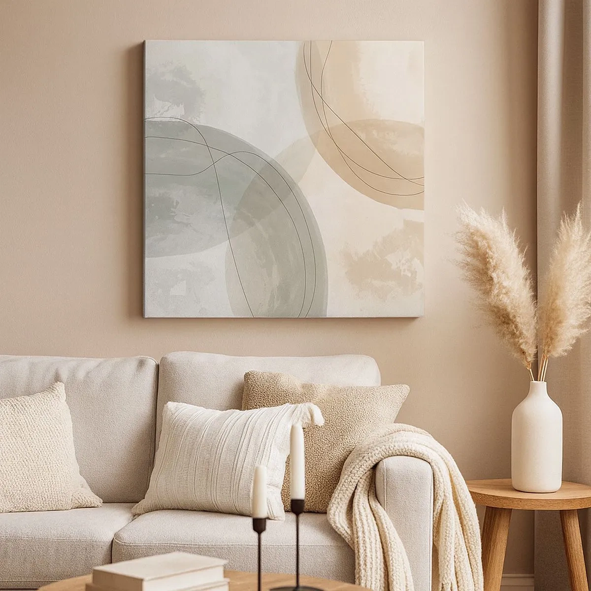 Obraz na płótnie - Przenikanie światów - 30x30 cm