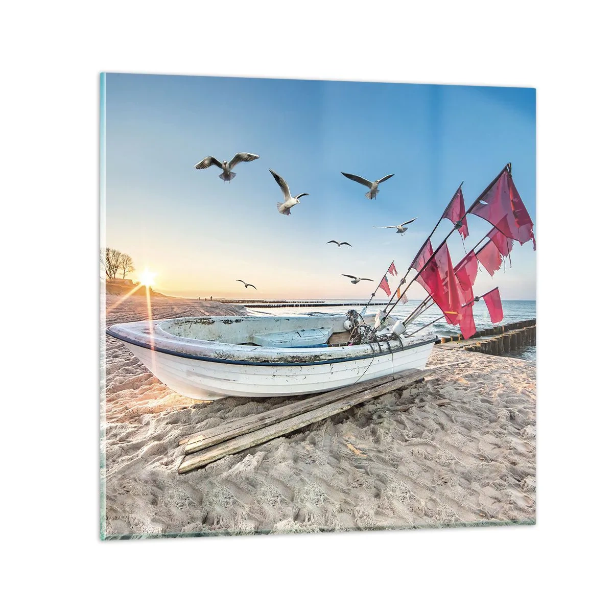 Obraz na szkle - Zasłużony odpoczynek - 60x60 cm