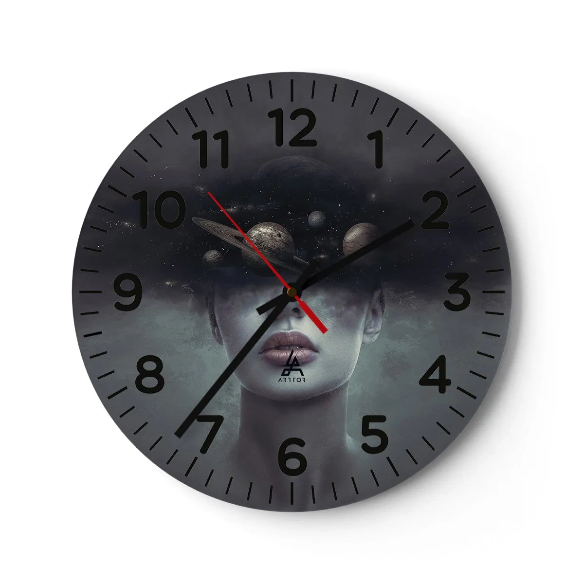 Zegar ścienny - A planety szaleją… - 40x40 cm