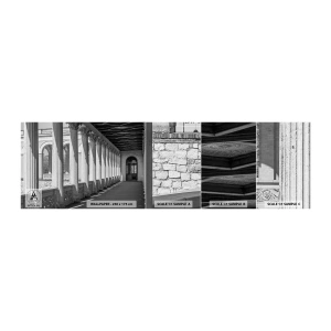 Fototapeta Próbka Samoprzylepna Deluxe Sticker - Słoneczna arkada - Kolumny, Architektura, Klasyczny - 100x30 cm