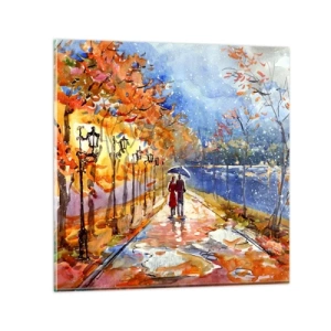 Obraz na szkle - Razem do granicy czasu - 40x40 cm