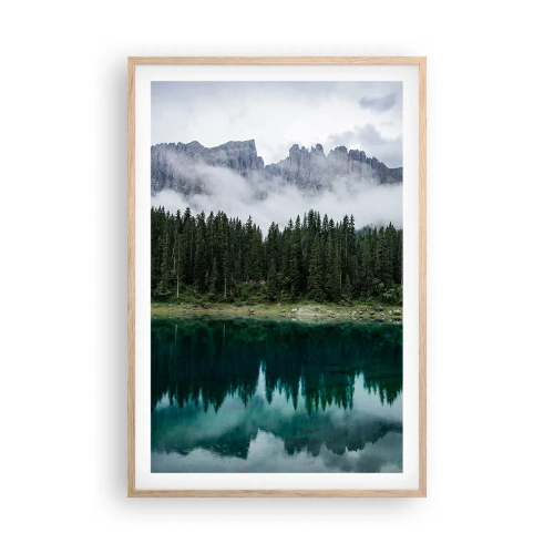 Plakat w ramie jasny dąb - Cicho, cicho, nie budźmy wody spiącej… - 61x91 cm