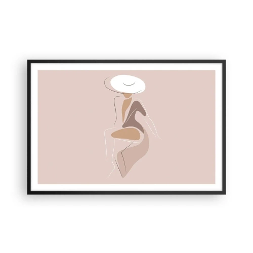 Plakat w czarnej ramie - Damą być - 91x61 cm