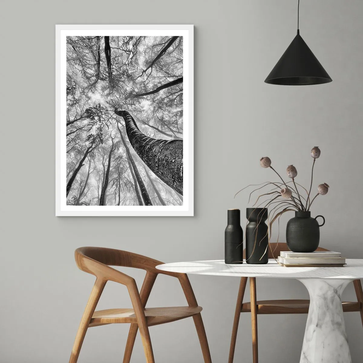 Plakat w białej ramie - Wyścig do światła - 50x70 cm