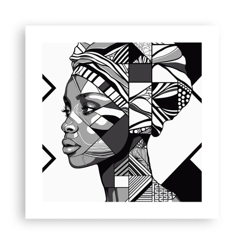 Plakat - Portret etniczny - 40x40 cm