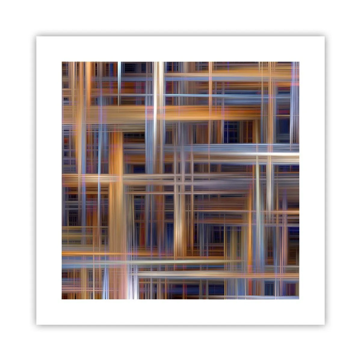Plakat - Utkane ze światła - 40x40 cm