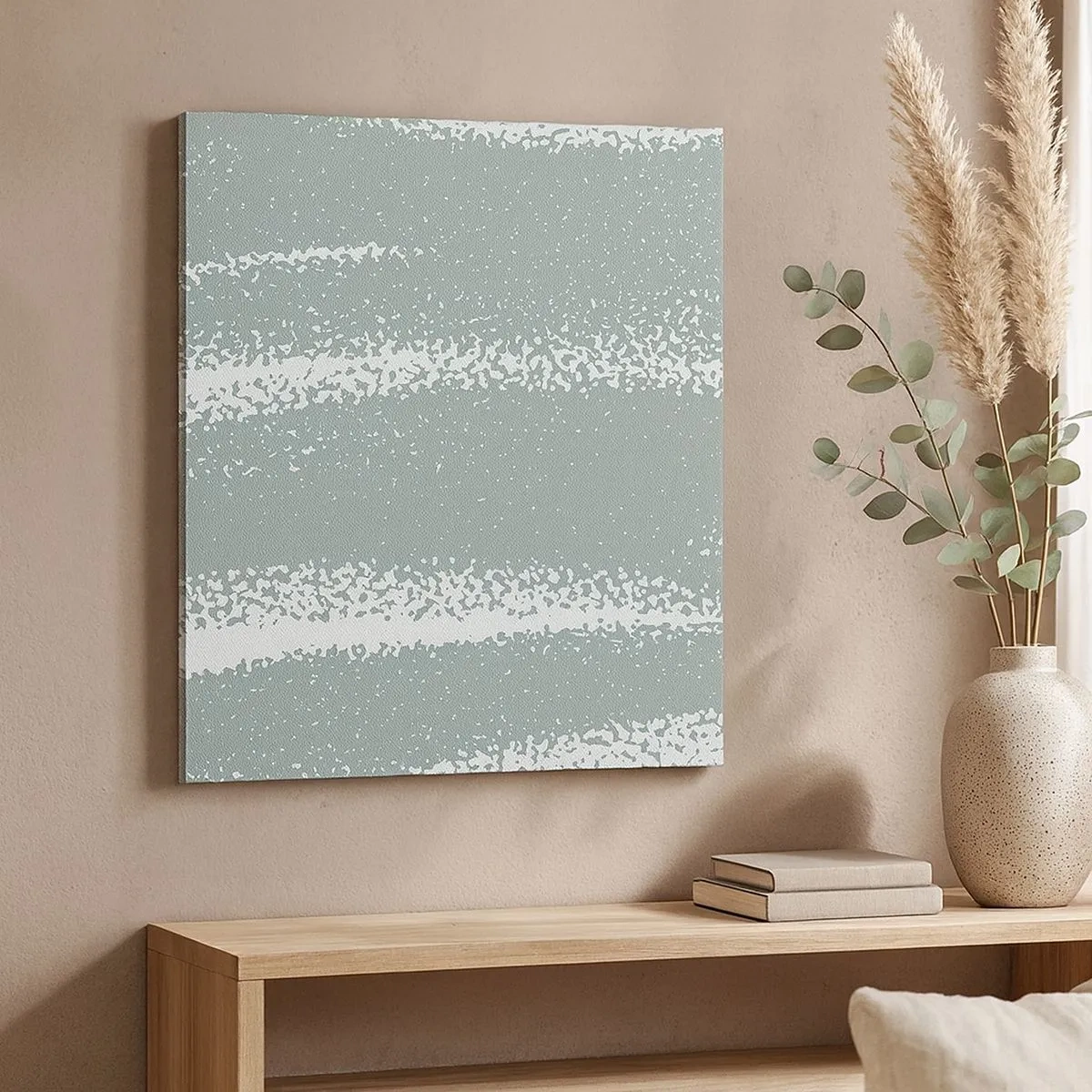 Obraz na płótnie - Abstrakcja w zimowym klimacie - 30x30 cm