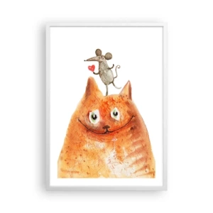 Plakat w białej ramie - Paradoksy miłości - 50x70 cm