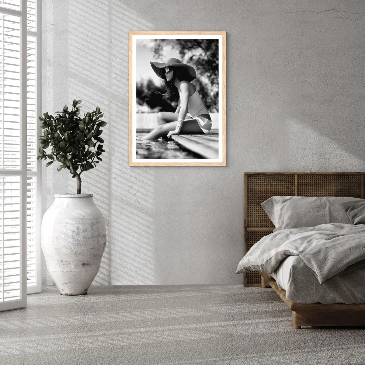 Plakat w ramie jasny dąb - Letnie marzenie - 40x50 cm