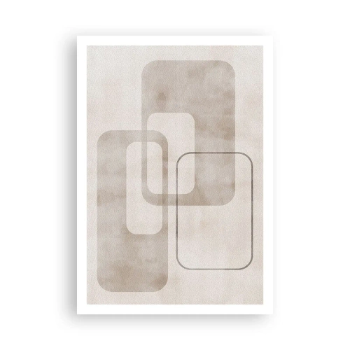 Plakat - Geometryczna fuga - 70x100 cm