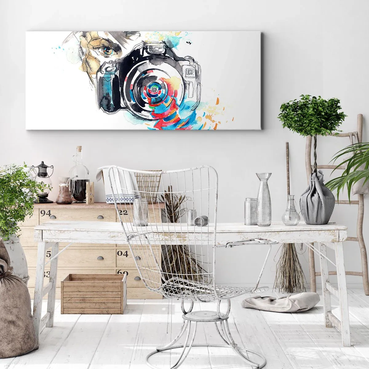 Obraz na płótnie - W oku obiektywu - 100x40 cm
