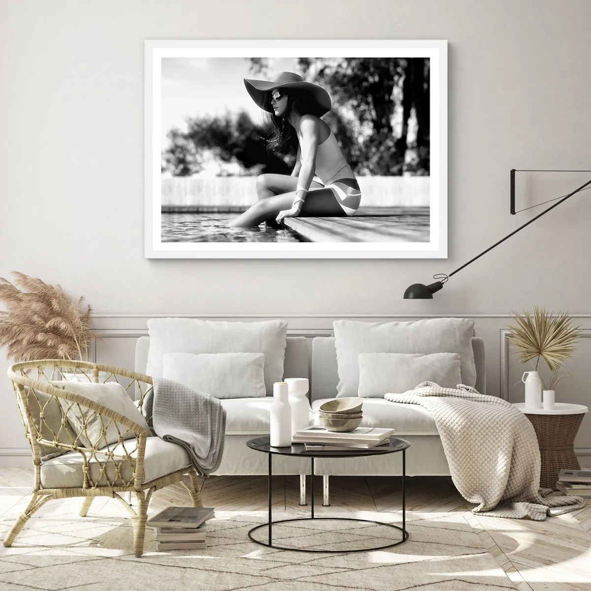 Plakat w białej ramie - Letnie marzenie - 100x70 cm