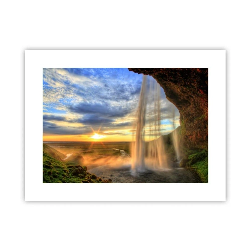 Plakat - Świat za zasłoną kropel - 40x30 cm