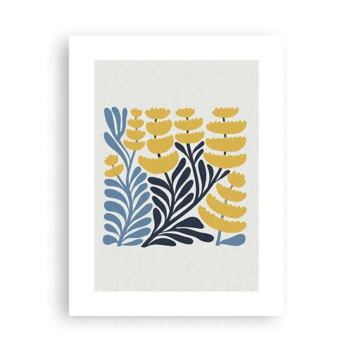 Plakat - Słoneczna rabata - 30x40 cm