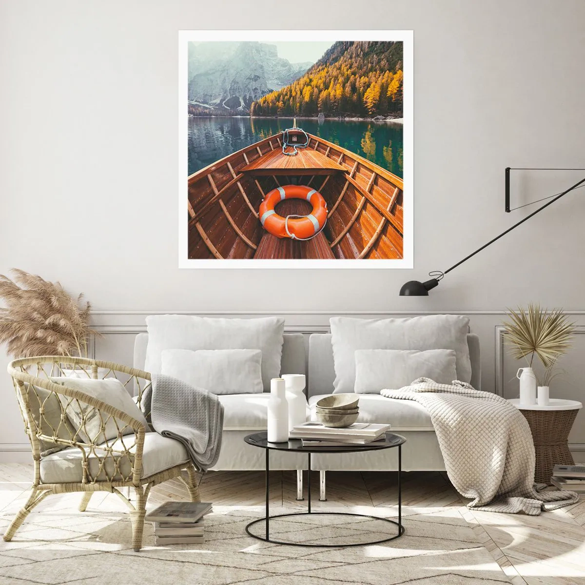 Plakat - Górska wycieczka - 40x40 cm