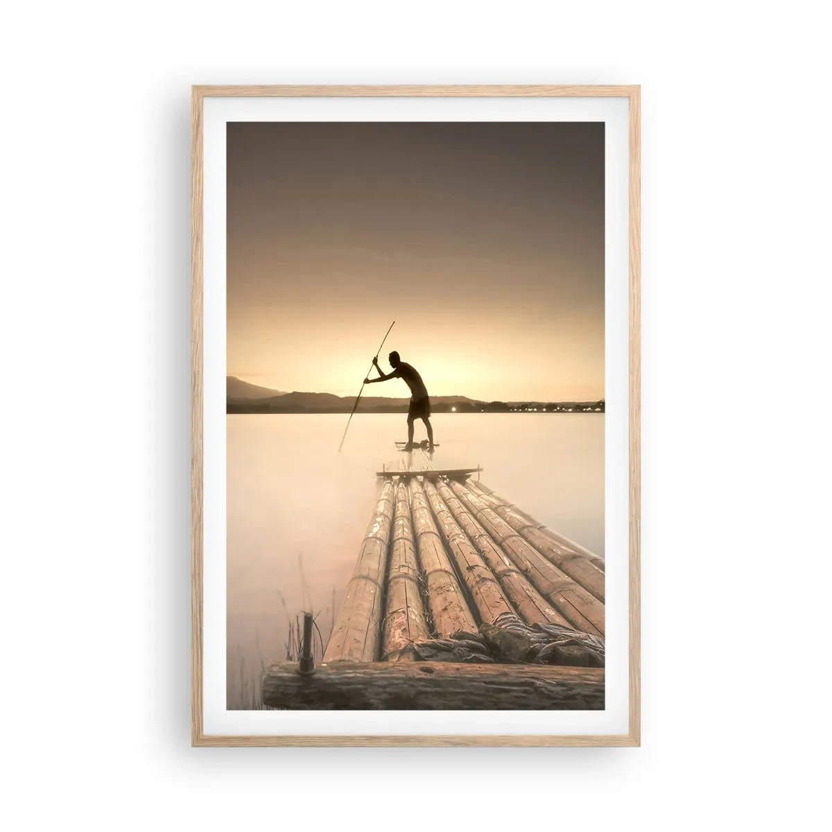 Plakat w ramie jasny dąb - Przed spoczynkiem - 61x91 cm