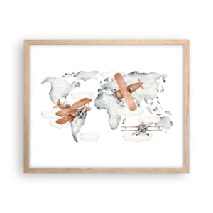 Plakat w ramie jasny dąb - W pionierskim duchu - 50x40 cm