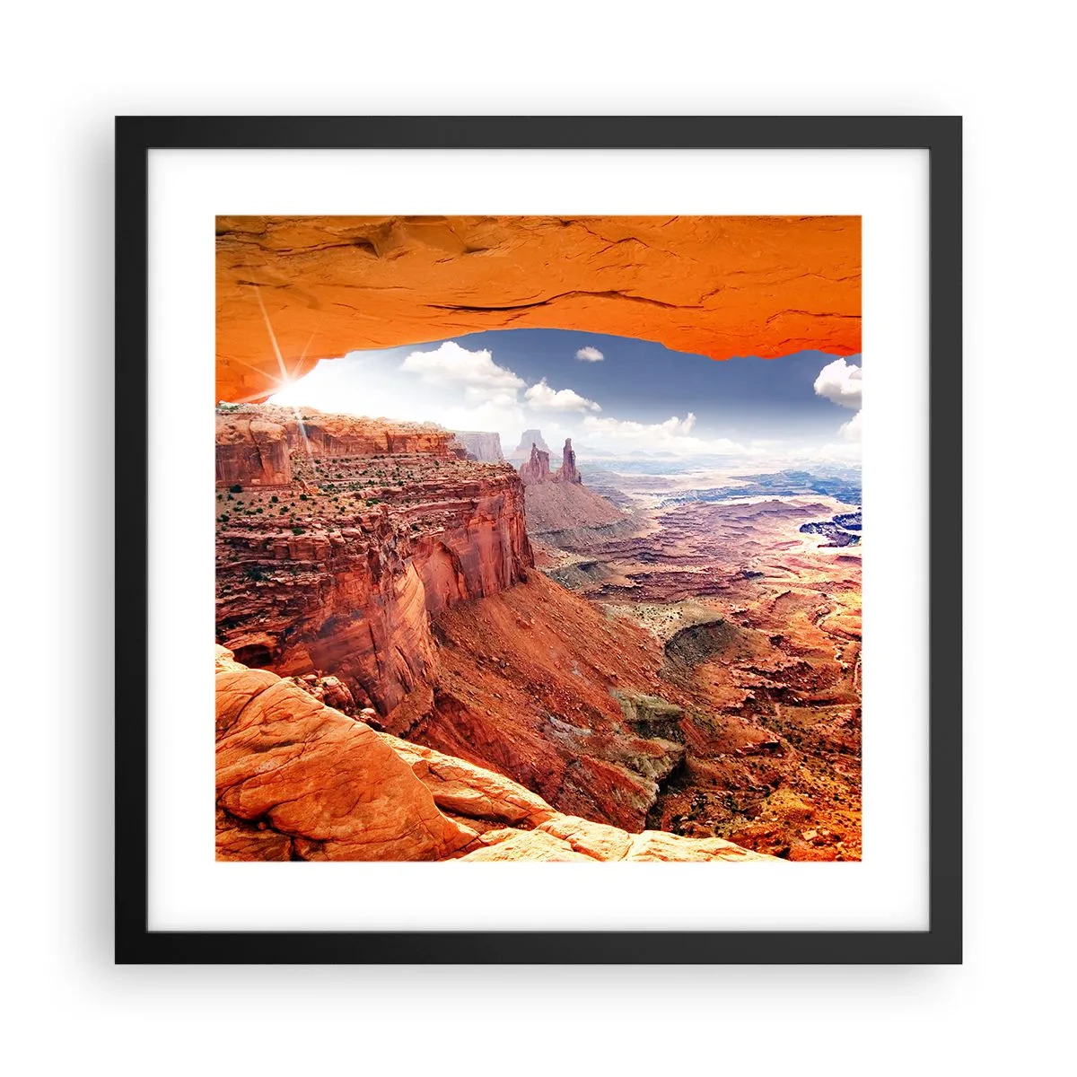 Plakat w czarnej ramie - Wyrzeźbione przez samą naturę - 40x40 cm