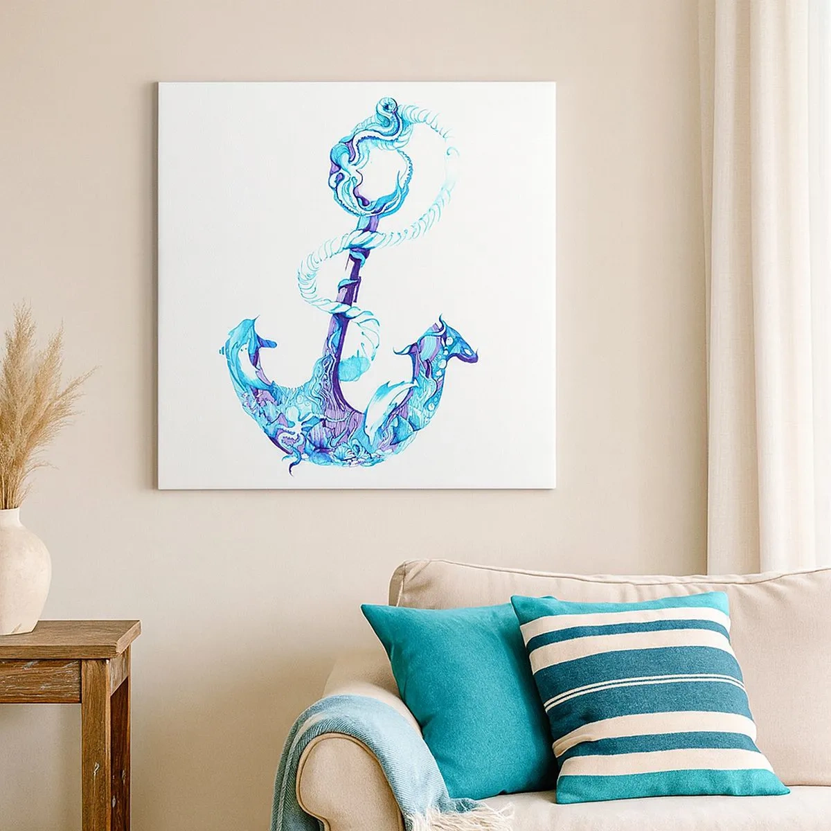 Obraz na płótnie - Powiernica tajemnic morza - 30x30 cm