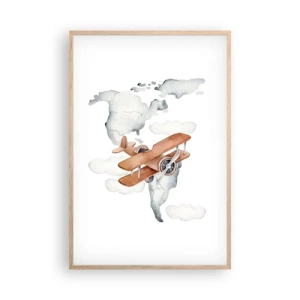 Plakat w ramie jasny dąb - W pionierskim duchu - 61x91 cm