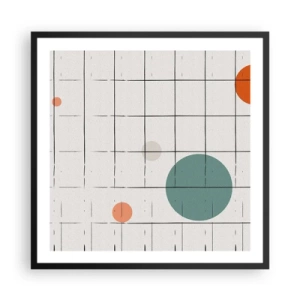 Plakat w czarnej ramie - Uwięzione. My czy one? - 60x60 cm