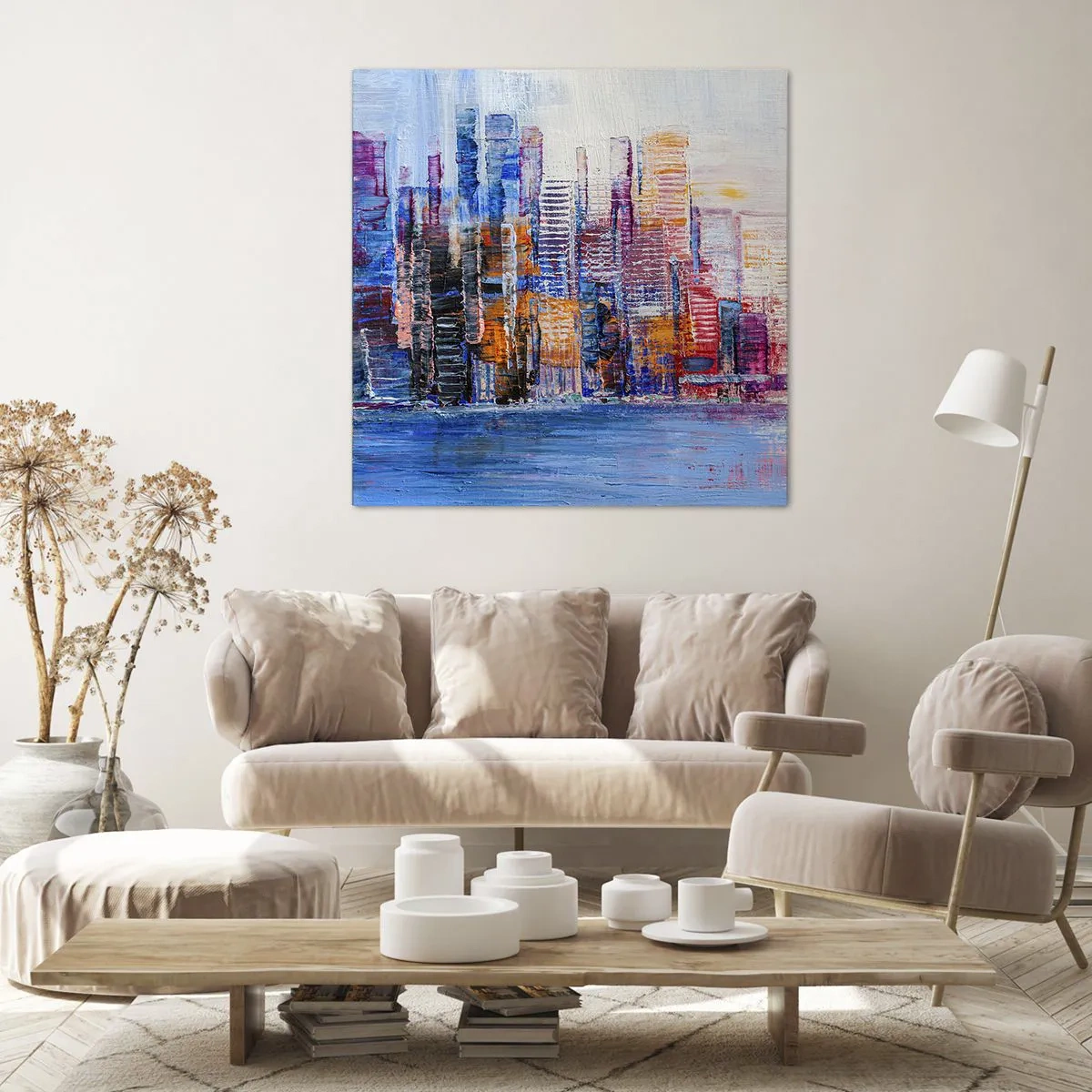 Obraz na płótnie - Radosna metropolia - 50x50 cm