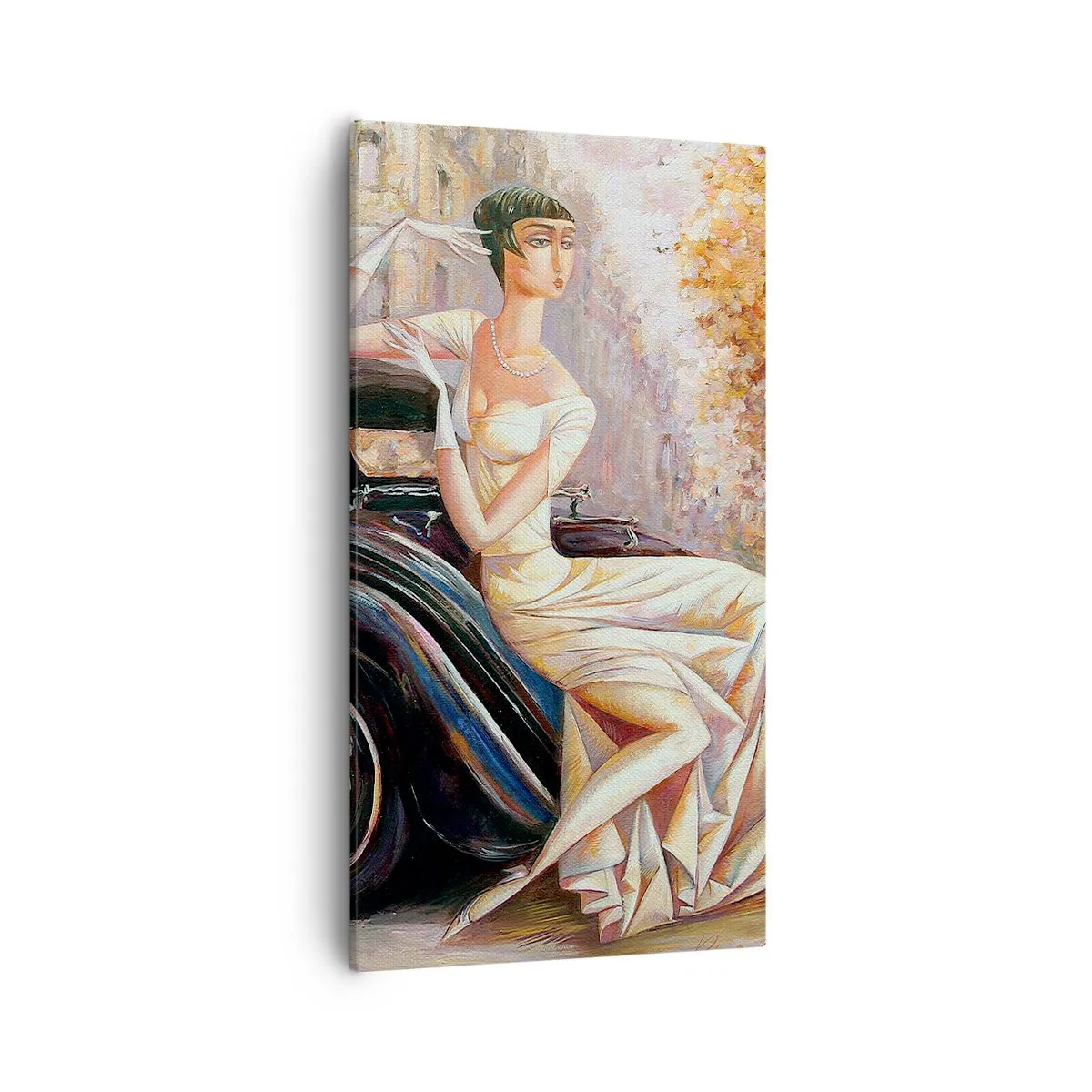 Obraz na płótnie - Elegancja w stylu retro - 55x100 cm