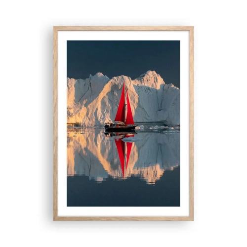 Plakat w ramie jasny dąb - Na krańcu świata - 50x70 cm
