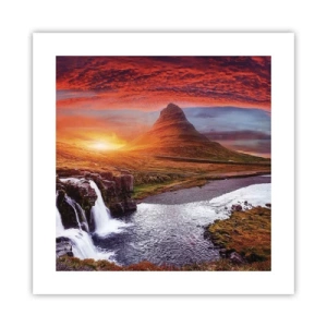 Plakat - Widok Śródziemia - 40x40 cm