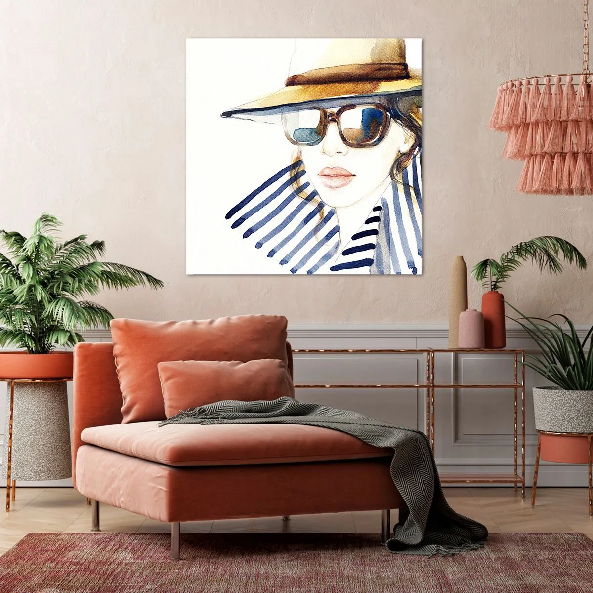 Obraz na płótnie - Floryda wita! - 40x40 cm