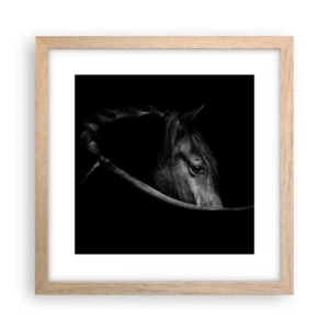 Plakat w ramie jasny dąb - Czarny książę - 30x30 cm