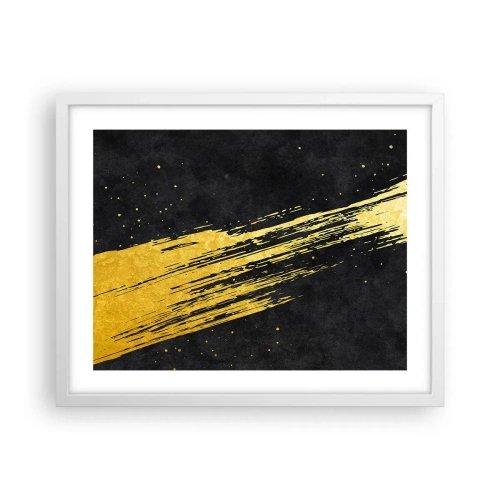 Plakat w białej ramie - Skok w nadprzestrzeń - 50x40 cm