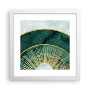 Plakat w białej ramie - Inny układ słoneczny - 30x30 cm