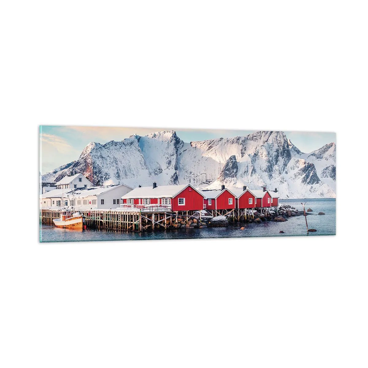 Obraz na szkle - Północne ustronie - 90x30 cm