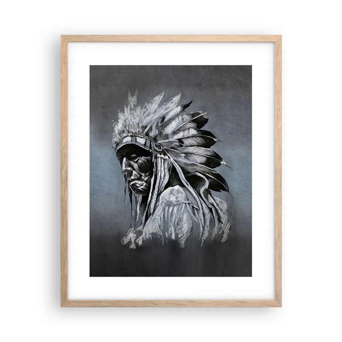 Plakat w ramie jasny dąb - Powrót do korzeni - 40x50 cm