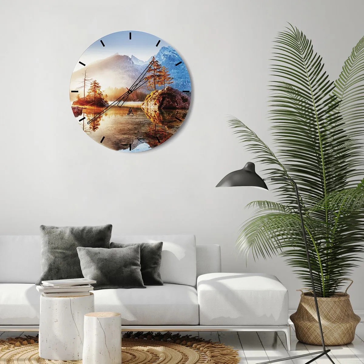Zegar ścienny - Natura w nowym świetle - 40x40 cm
