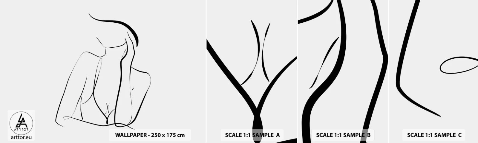 Fototapeta Próbka Samoprzylepna Deluxe Sticker - Na fali marzeń - Kobieta, Grafika, Sztuka - 100x30 cm