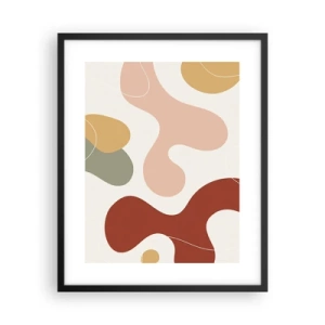 Plakat w czarnej ramie - Esy czy floresy? - 40x50 cm