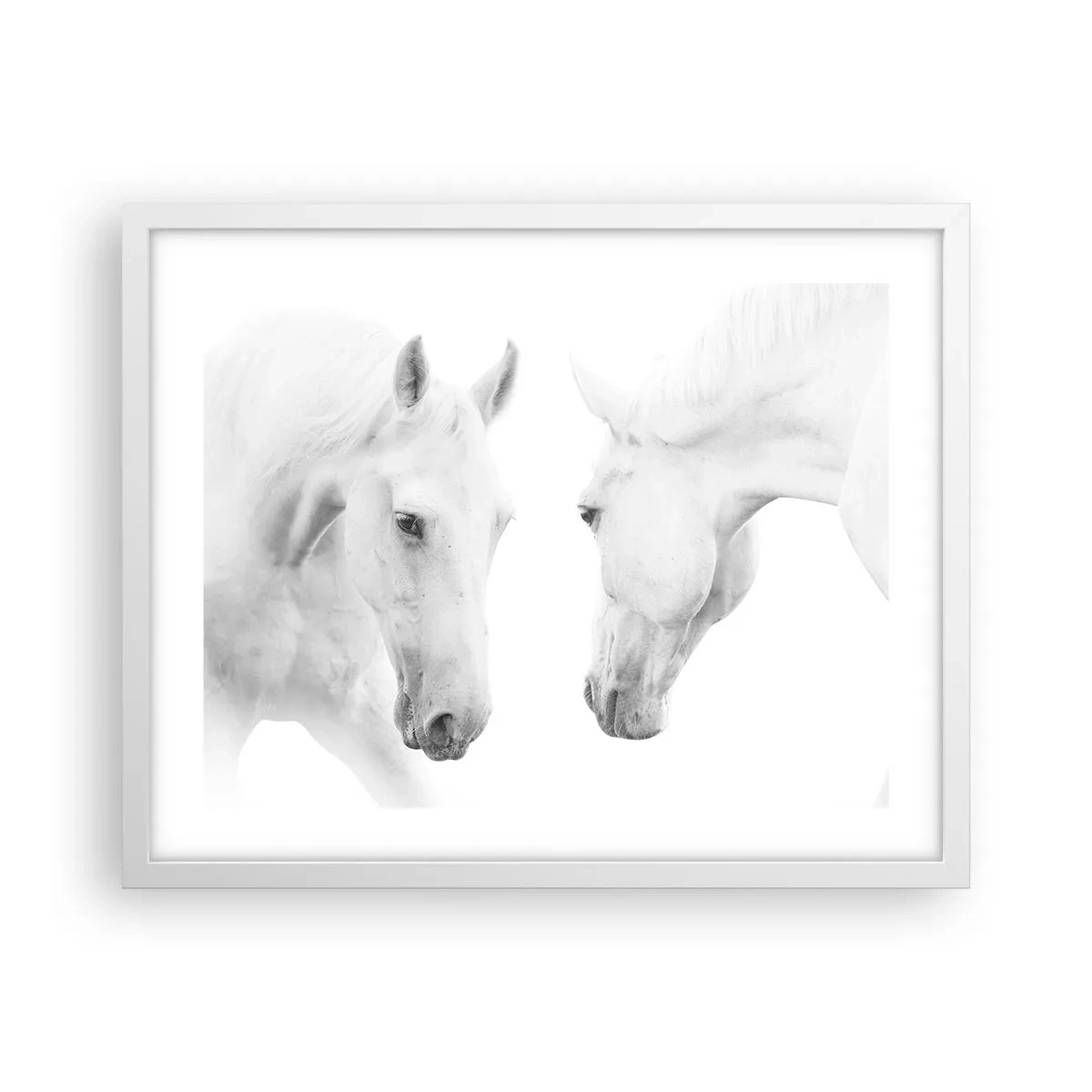Plakat w białej ramie - Czy to jest przyjaźń…? - 50x40 cm