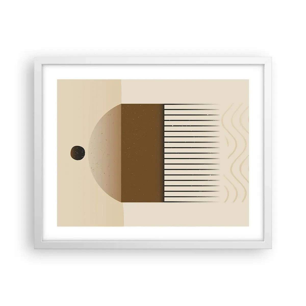 Plakat w białej ramie - Różne stany - 50x40 cm