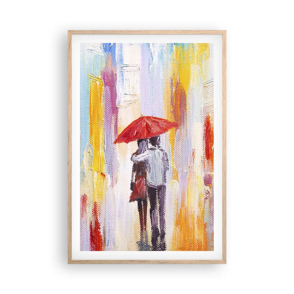 Plakat w ramie jasny dąb - Niech pada dalej - 61x91 cm