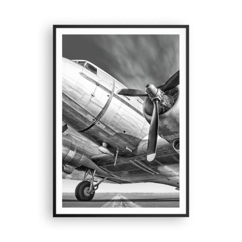 Plakat w czarnej ramie - Zawsze gotowy do lotu - 70x100 cm