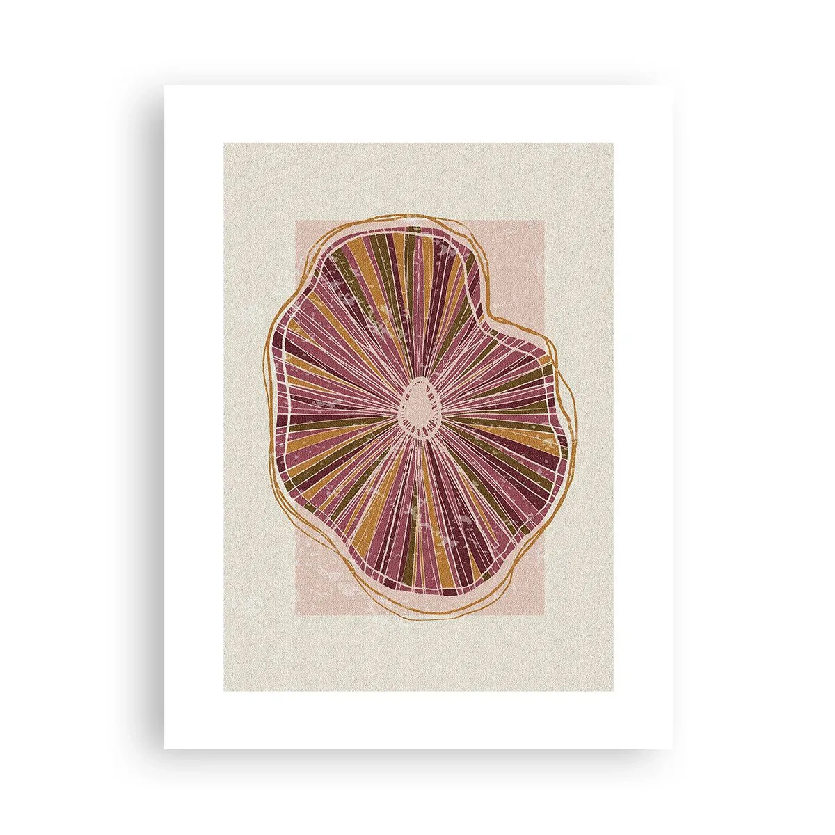 Plakat - Abstrakcja promienista - 30x40 cm