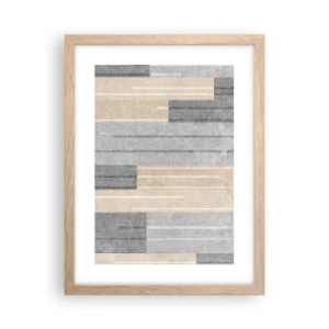 Plakat w ramie jasny dąb - Kompozycja: trzymać pion - 30x40 cm