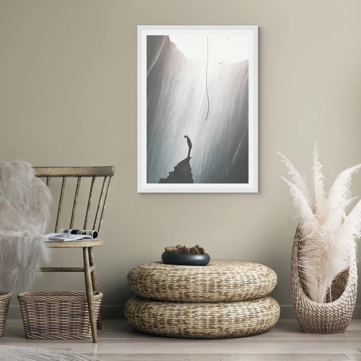 Plakat w białej ramie - Zawsze jest jakieś wyjście - 70x100 cm